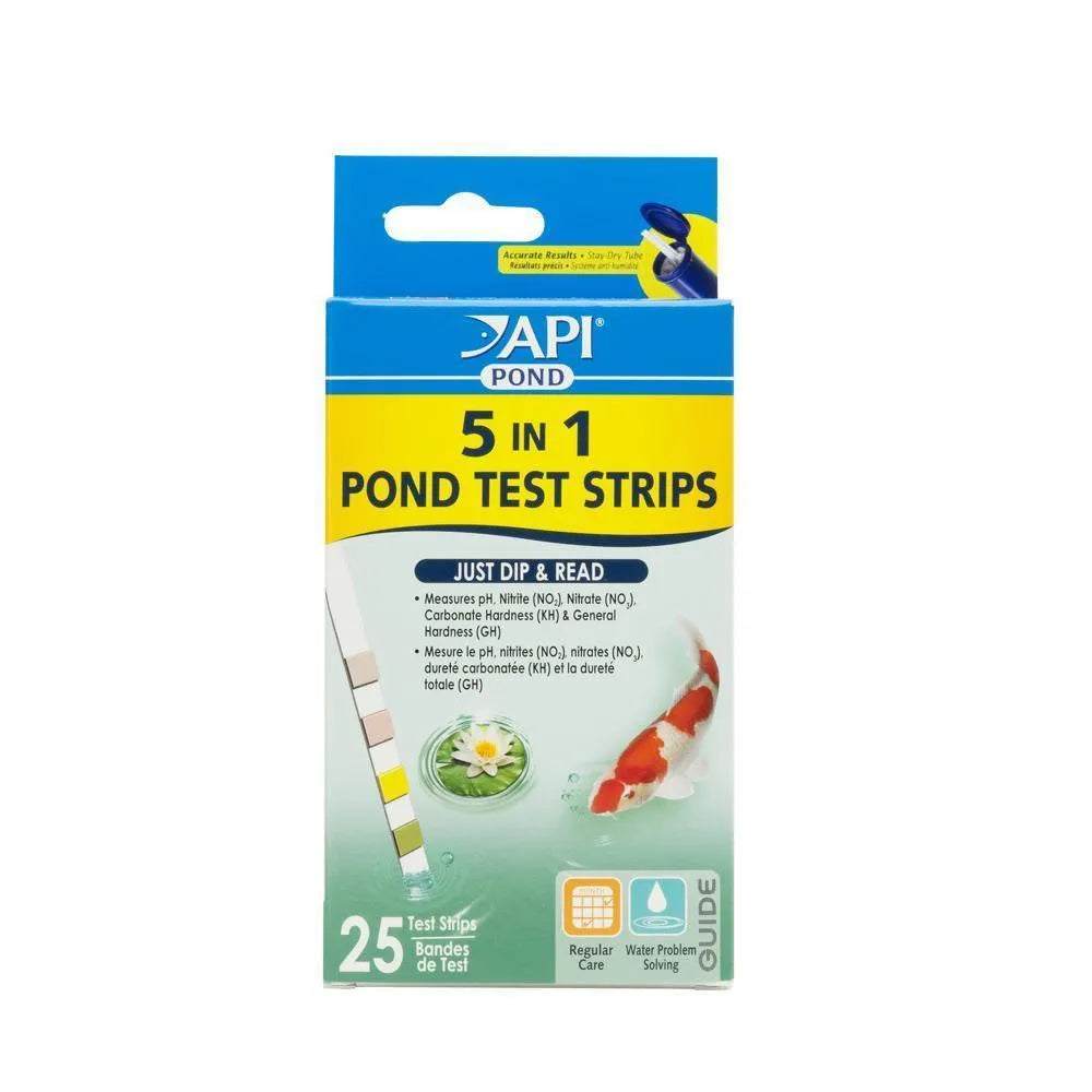 API 5 in 1 Pond Test Strips (25) - Amazing Amazon