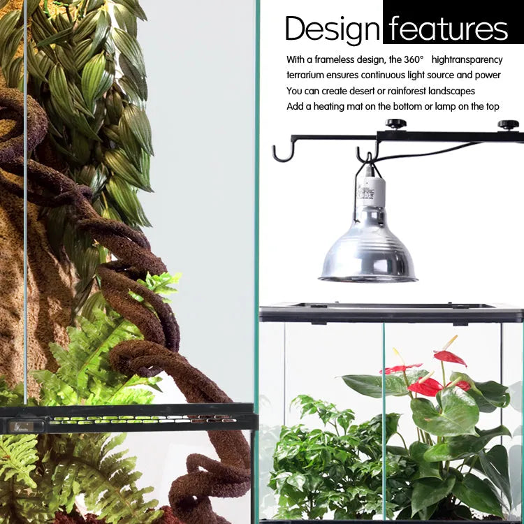 Deluxe Reptile Terrarium 60cm x 45cm x 60cm - Amazing Amazon