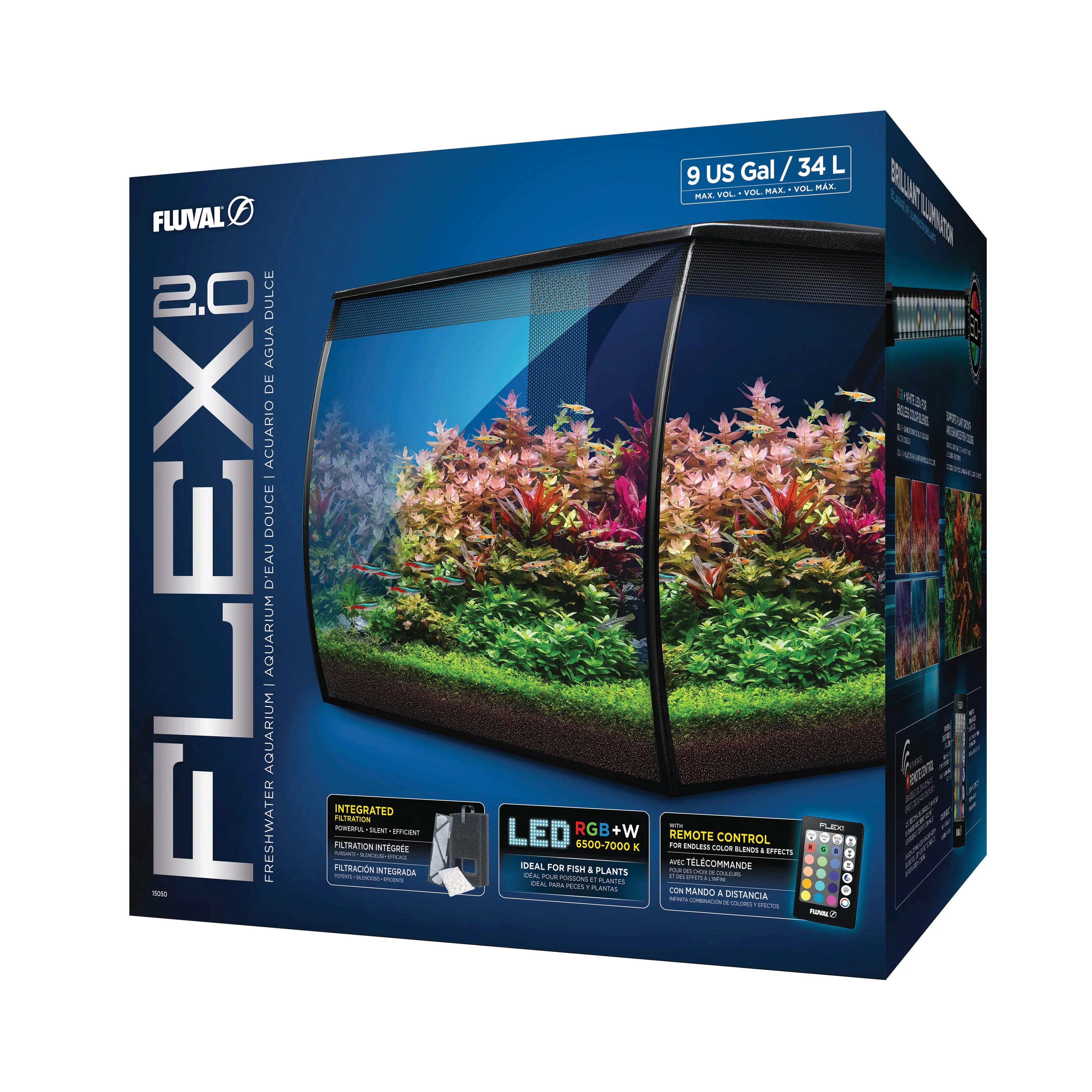 Fluval Flex 2.0 34 Litre Aquarium - Amazing Amazon