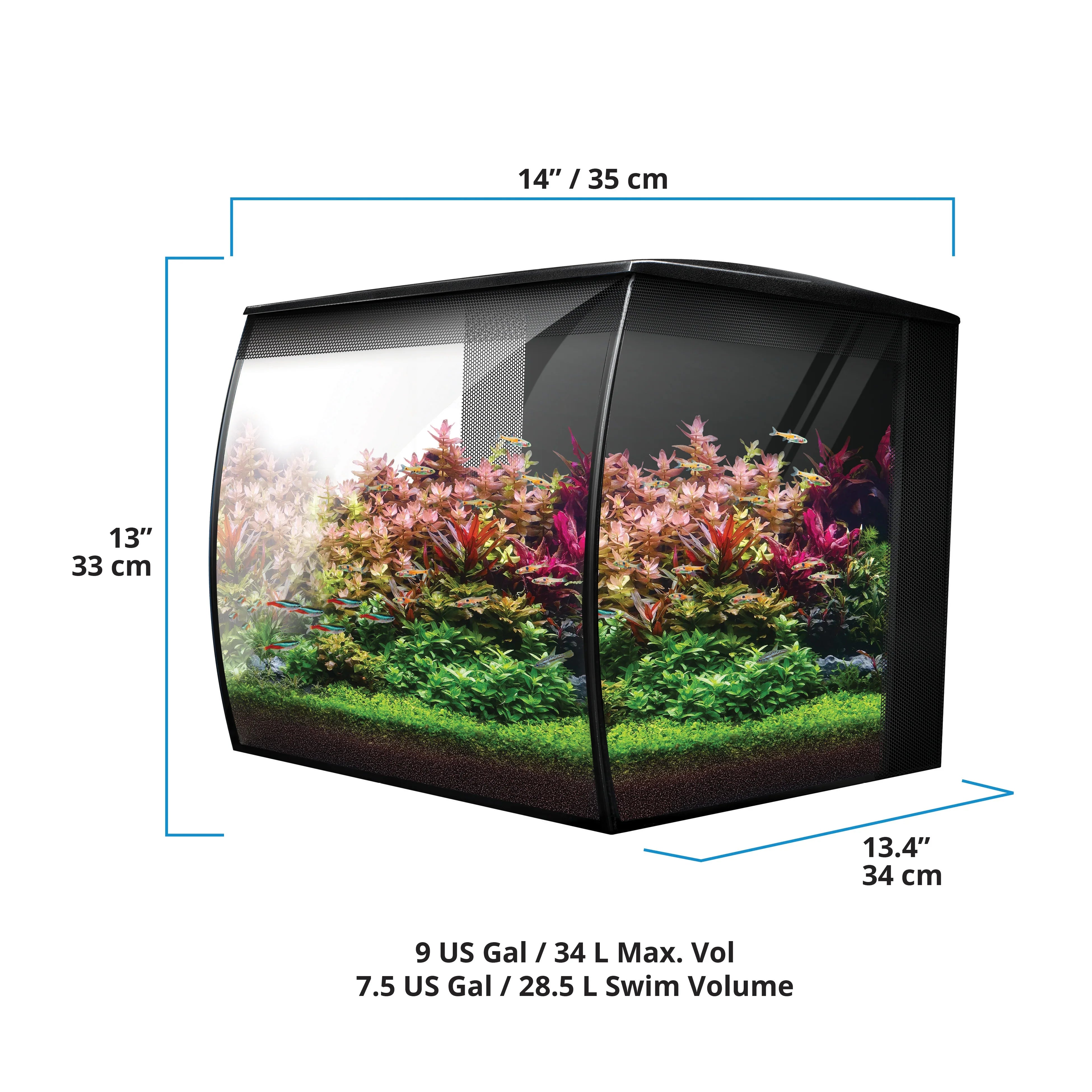 Fluval Flex 2.0 34 Litre Aquarium - Amazing Amazon