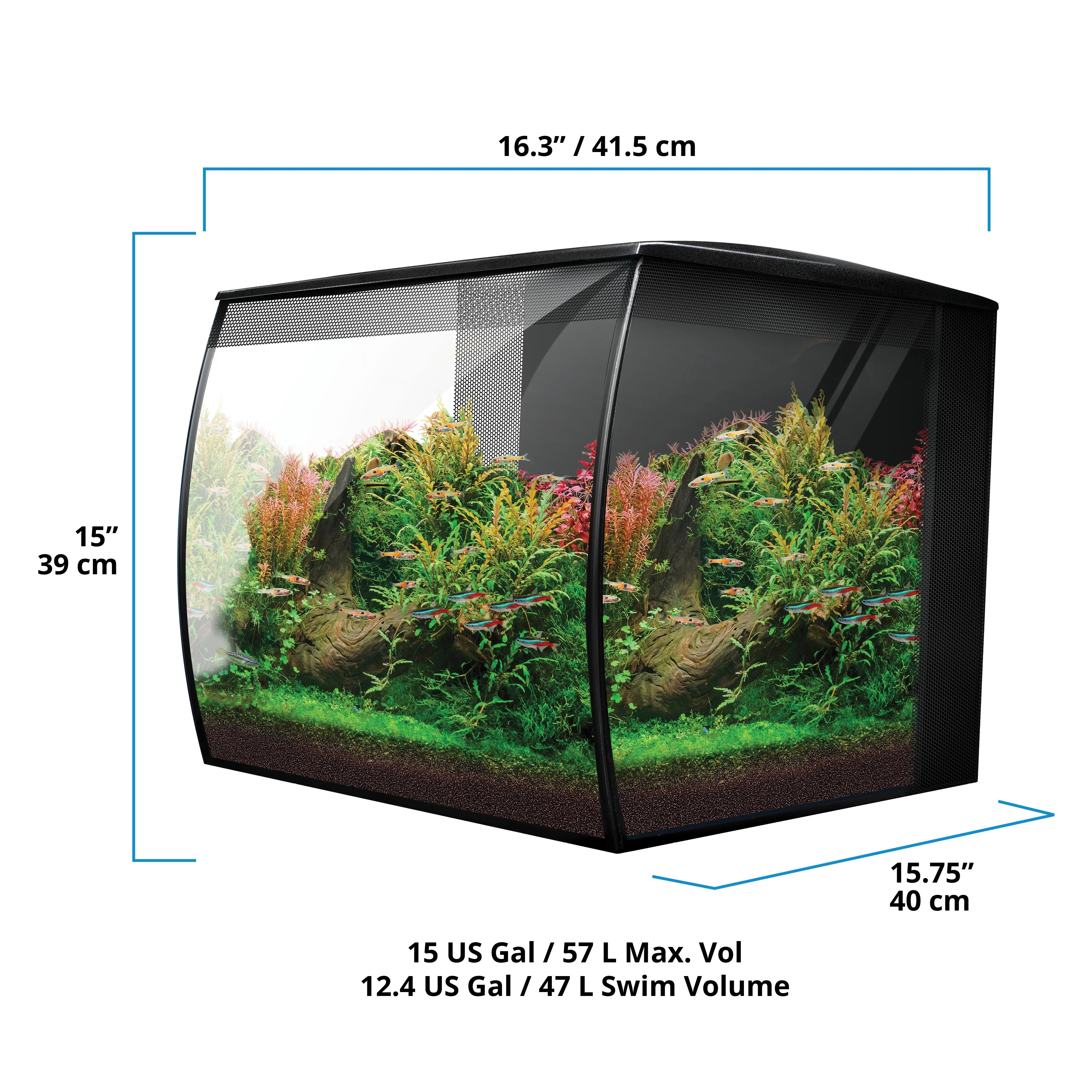 Fluval Flex 2.0 57 Litre Aquarium - Amazing Amazon
