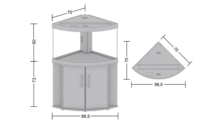 Juwel Trigon 190 LED Corner Aquarium and Cabinet - Amazing Amazon