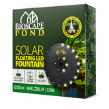 BioScape Floating Solar Fountain with Lights 20cm