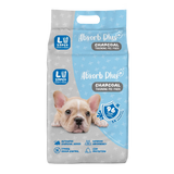 Absorb Plus charcoal training pee pads large pack with puppy image, odor control, 25 pieces