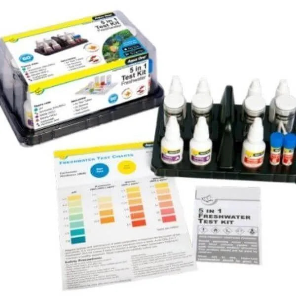 Aqua One 5 in 1 Freshwater Test Kit Aquarium and Reptiles