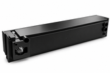 Aqua One AR620 Aquarium Filter Unit in black, side view showing intake and outlet ports