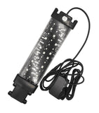LED aquarium light with power adapter for fish tanks and reptile enclosures