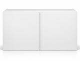 Aqua One Radiance 4 white aquarium cabinet with two minimalist doors.