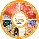 Brine Shrimp Formula with 47% protein, Australian salmon, squid, krill, mussels, garlic, cassava, salmon oil, made in Australia, no fillers or grains