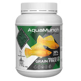 AquaMunch AquaFlake grain free fish food with 38% spirulina for aquarium fish, 400g tub