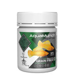AquaMunch AquaFlake grain-free fish food with 38% spirulina for aquarium fish, 45g jar