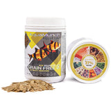 AquaMunch AquaFlake grain-free fish food for omnivore aquarium fish, 37% protein, insect formula, made in Australia