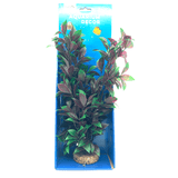 Aquarium Ornament Purple Green Plant on Stone Large 38cm - Amazing Amazon