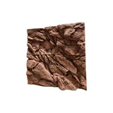 Aquarium Reptile Background – 3D Shale Rock Brown 90cm × 90cm - Amazing Amazon