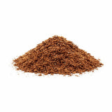 Loose pile of brown reptile bedding substrate suitable for reptile enclosures and tanks