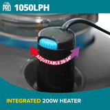 Bioscape PRO Easy Clean Canister Filter with Inbuilt Heater 1050 L/PH - Amazing Amazon