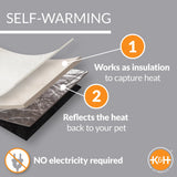 K&H Self-Warming Hut Grey