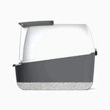 Catit Airsift Hooded Cat Litter Pan Set - Grey/White - Amazing Amazon
