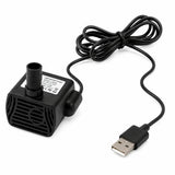 USB water pump for aquariums with 200L/H flow rate and 0.9M max head