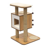 Catit Vesper Base Walnut Raised Cat Home with Platform - Amazing Amazon