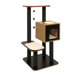 Catit Vesper High Base Black Cat Home with Twin Platform - Amazing Amazon