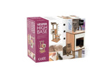 Catit Vesper High Base Walnut Cat Home with Twin Platform - Amazing Amazon
