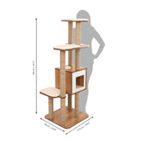 Catit Vesper High Base XL Walnut Cat Home with Multi Platforms - Amazing Amazon