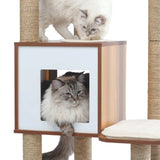 Catit Vesper High Base XL Walnut Cat Home with Multi Platforms - Amazing Amazon