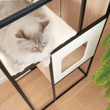 Catit Vesper Patio White with Scratcher Pad Large - Amazing Amazon