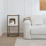 Catit Vesper Patio White with Scratcher Pad Small - Amazing Amazon