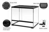 Deluxe Reptile Terrarium 50cm x 35cm x 60cm with Drain Plug - Amazing Amazon