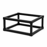 Black metal frame for aquarium or reptile enclosure, rectangular and open structure