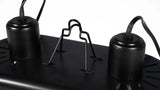 Close-up of black frog habitat starter kit lid with ventilation and cable ports