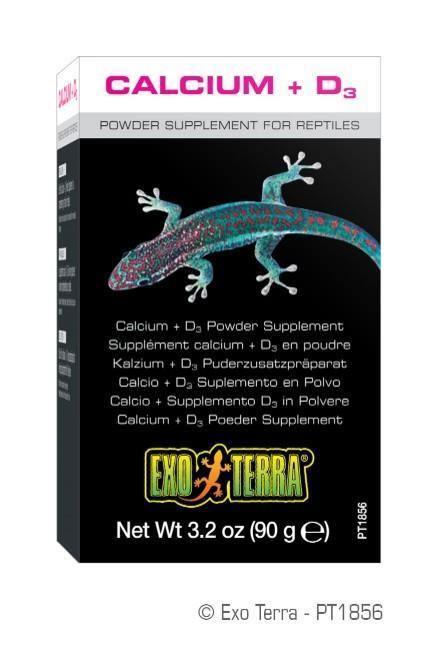 Exo Terra Calcium + D3 Powder Supplement 90g - Amazing Amazon