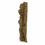 Textured rock wall decor for reptile enclosures and aquariums, natural brown finish