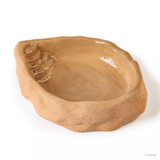 Exo Terra large rock-style terrarium dish for reptile food and water