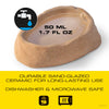 Exo Terra sand-glazed ceramic reptile food and water bowl, 50ml capacity.