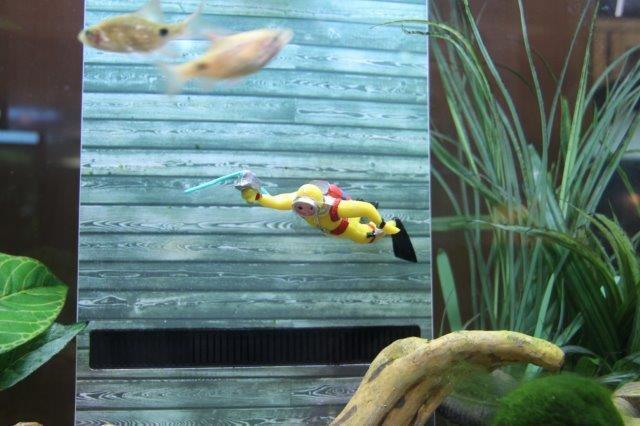 Floating Diver Aquarium Ornament - Amazing Amazon