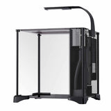 Fluval Betta premium glass aquarium kit 22.7L with black frame, mesh filter, and LED light