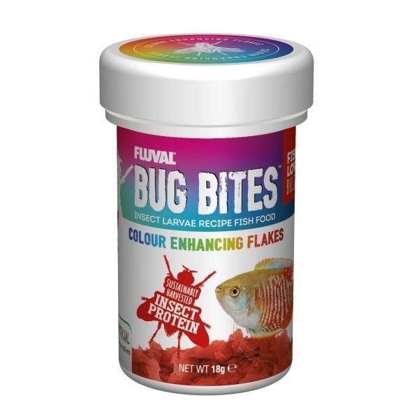 Fluval Bug Bites Colour Enhancing Flakes 18gm - Amazing Amazon