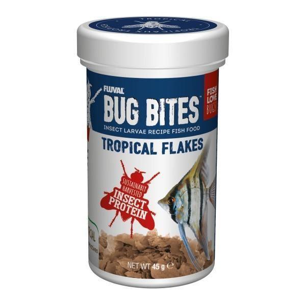 Fluval Bug Bites Tropical Flakes 45gm - Amazing Amazon