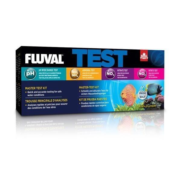Fluval Master Test Kit (Wide pH, Ammonia, Nitrite, Nitrate) - Amazing Amazon