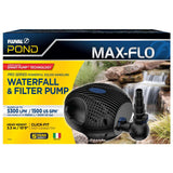 Fluval Pond Max-Flo Waterfall and Filter Pump packaging with product image