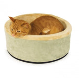 K & H Thermo Kitty Circular Heated Cat Bed Sage 50cm - Amazing Amazon