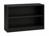 Black two-shelf bookcase for aquarium fish tanks or reptile enclosures