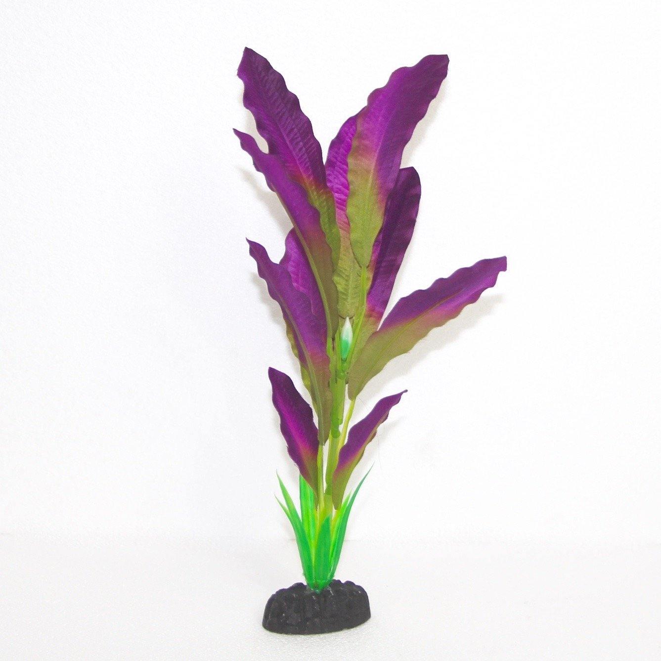Plastic Aquarium Silk Plant Purple 30cm - Amazing Amazon