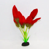Plastic Aquarium Silk Plant Red 30cm - Amazing Amazon