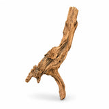 Natural aquarium driftwood decor for fish tanks and reptile enclosures on white background