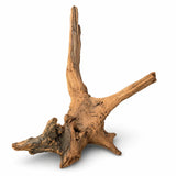 Natural driftwood branch for aquarium or reptile enclosure on white background