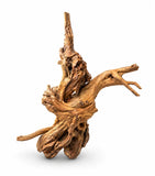 Natural driftwood branch for aquarium or reptile enclosure decor on white background